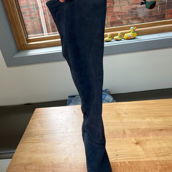 Stella McCartney high blue suede boots - Picture 5 of 6